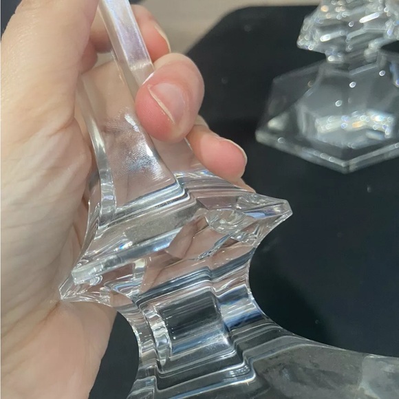 Val St Lambert  "Elysee" Candlesticks - Picture 7 of 9